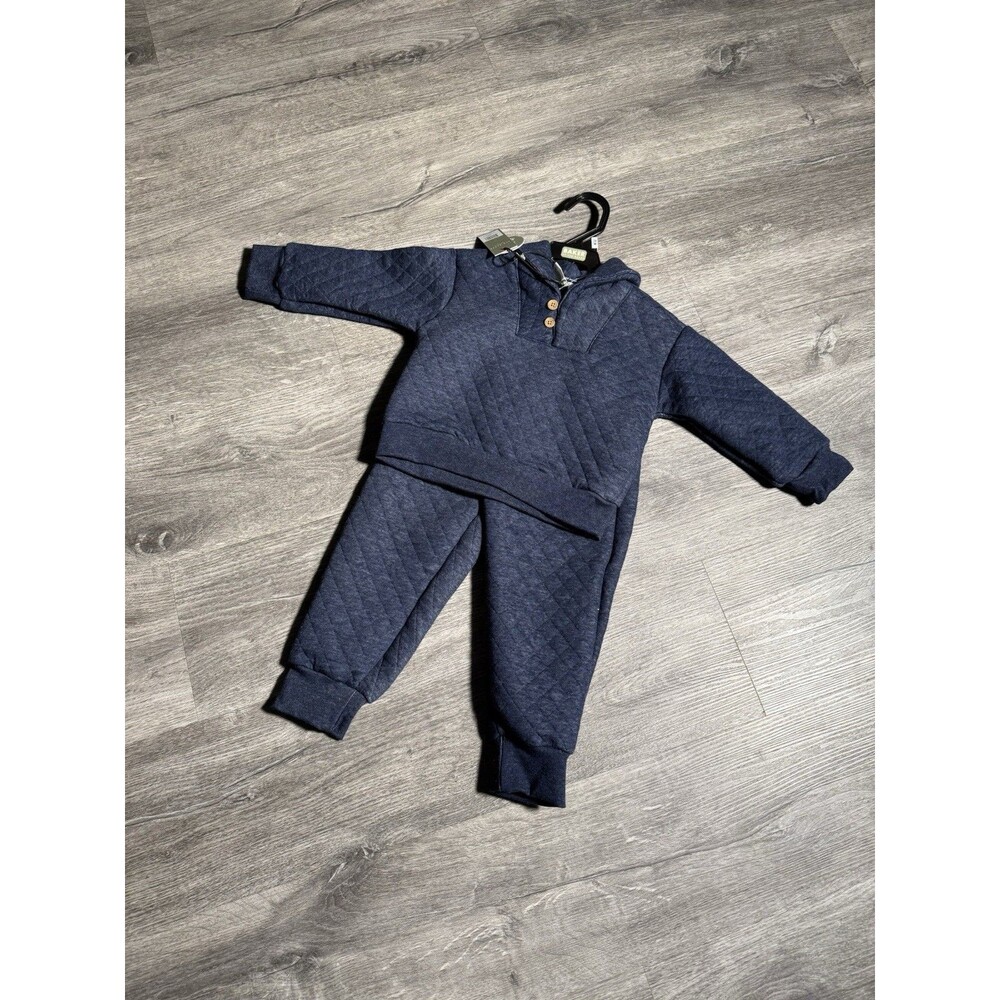 BAKER by TED BAKER‎ Boy Blue Sweatshirt Sweatpants  2 Piece Set Outfit 24 MO NWT